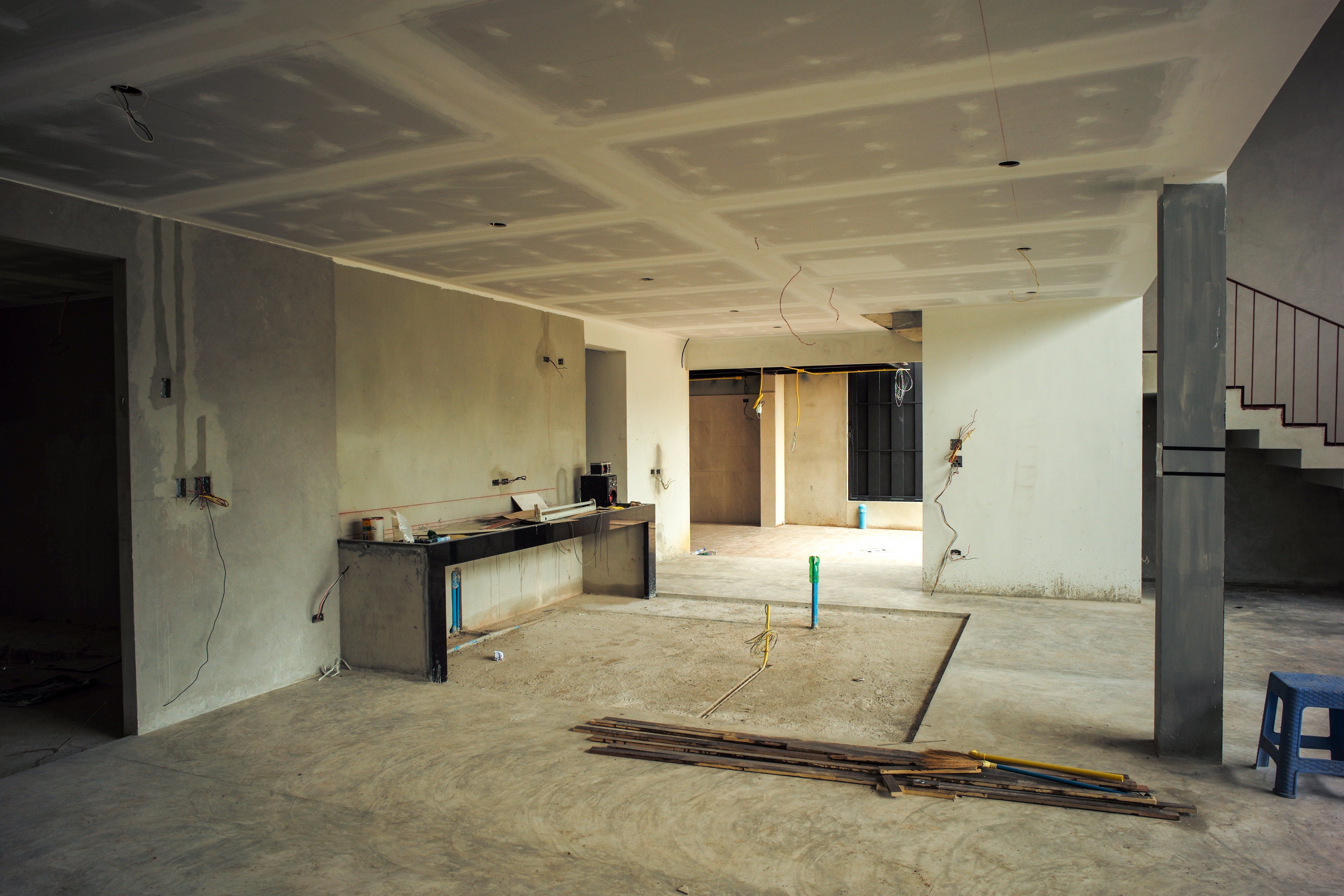Basement remodeling materials and finishes