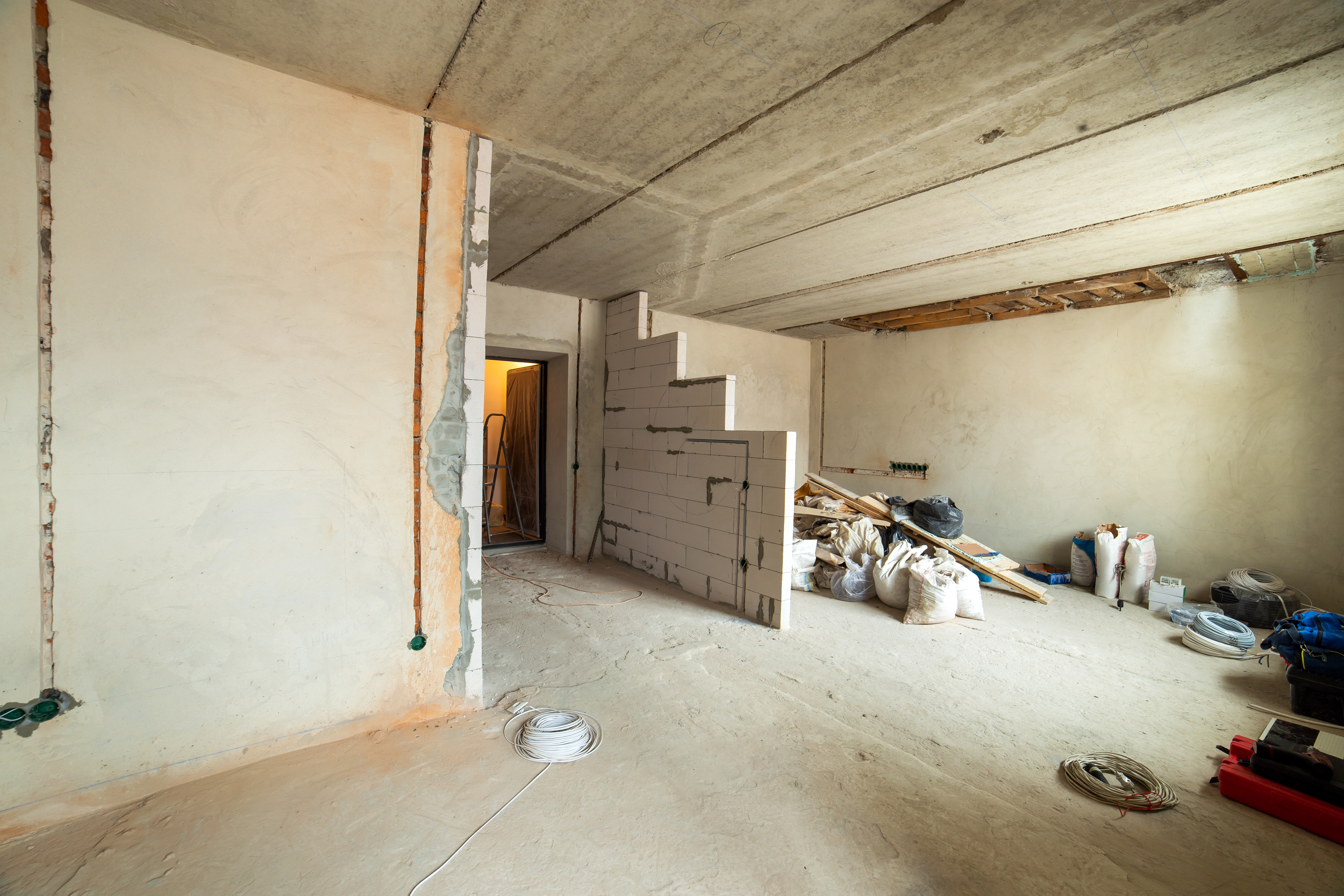 Basement framing and construction work